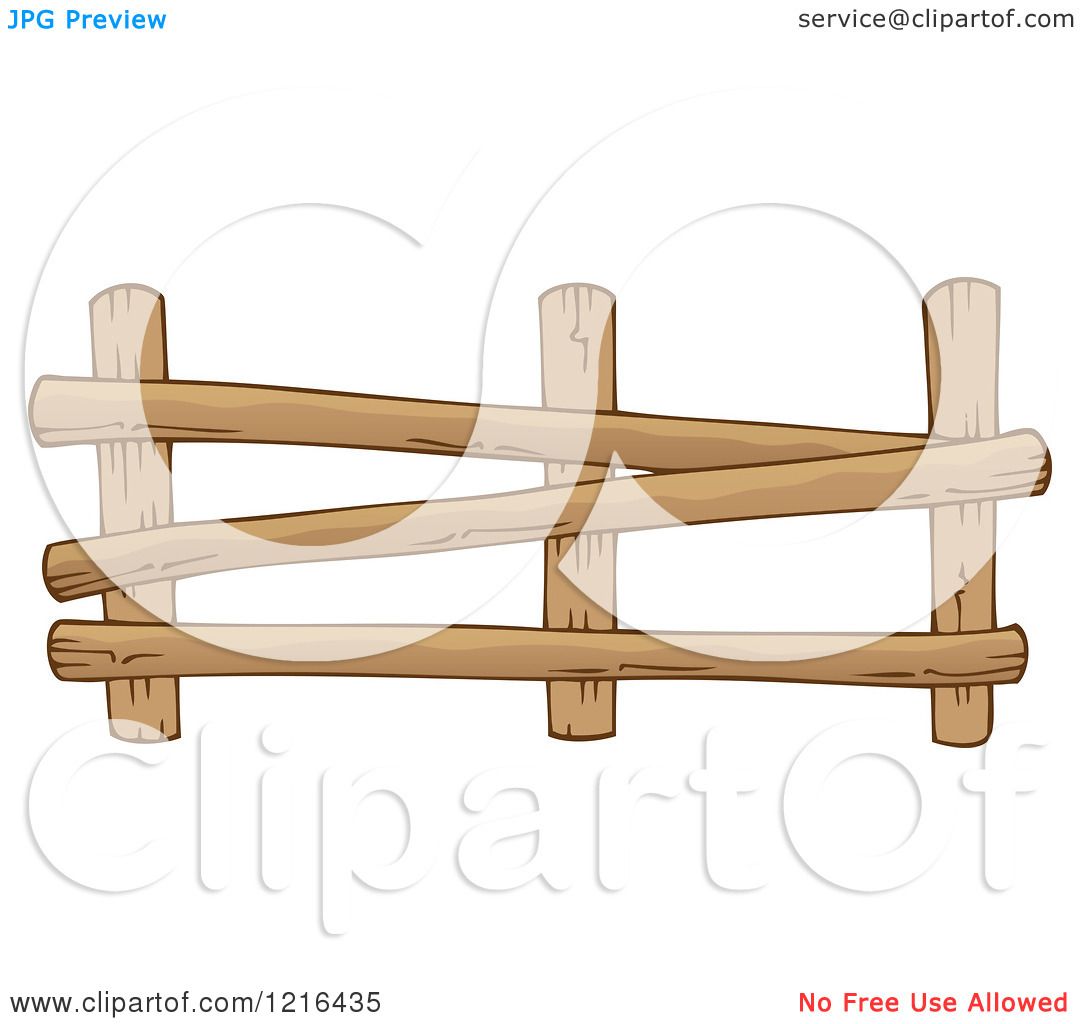 1080x1024 Clipart Of A Log Farm Fence
