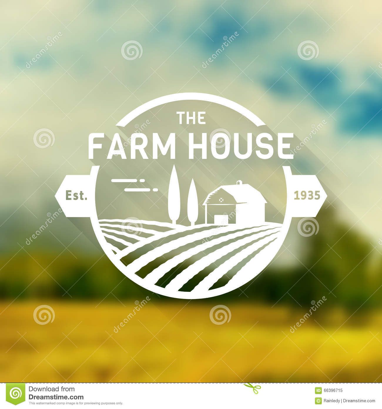 1300x1390 Farm House Vector Logo Stock Vector Illustration Of Concept