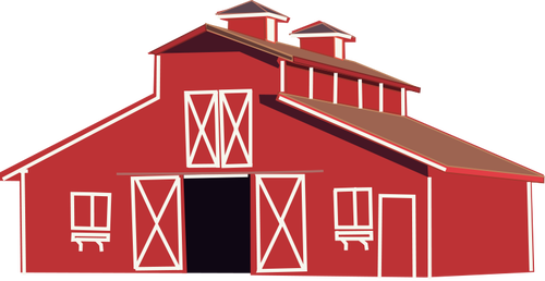 500x258 Farm House Vector Clip Art