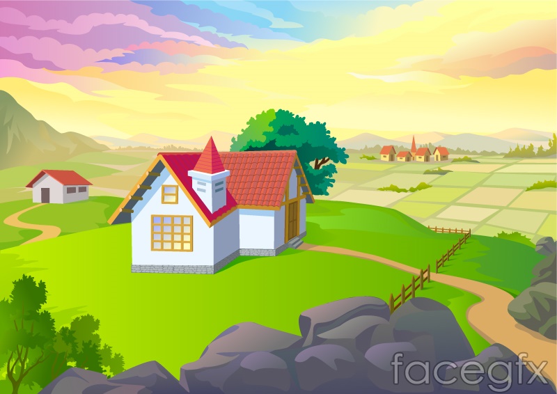 800x566 Rural Farmhouse Vector Over Millions Vectors, Stock Photos, Hd