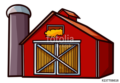 500x345 Cute And Funny Red Farm House