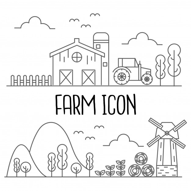 626x626 Farm Icon Vector Premium Download