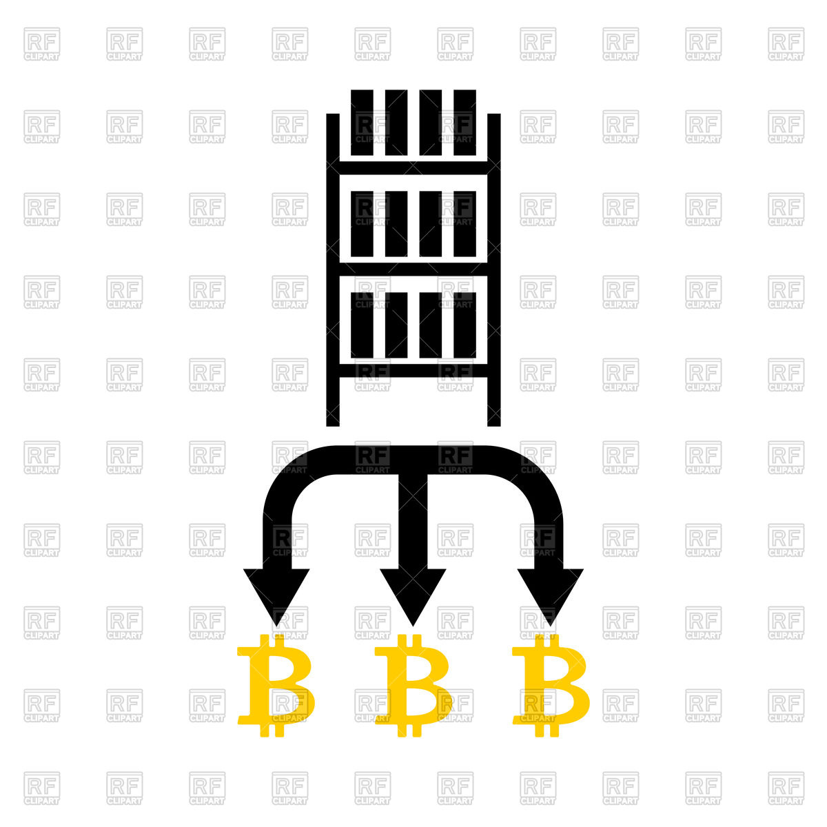 1200x1200 Mining Bitcoin Farm Icon