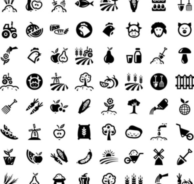 388x368 Vector Farm Icons Free Vector Download