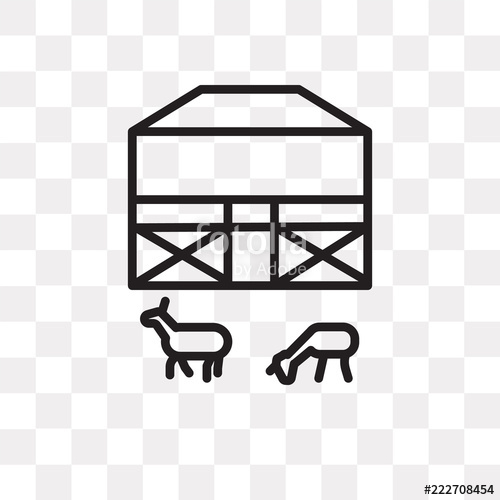 500x500 Farm Icon On Transparent Background Modern Icons Vector