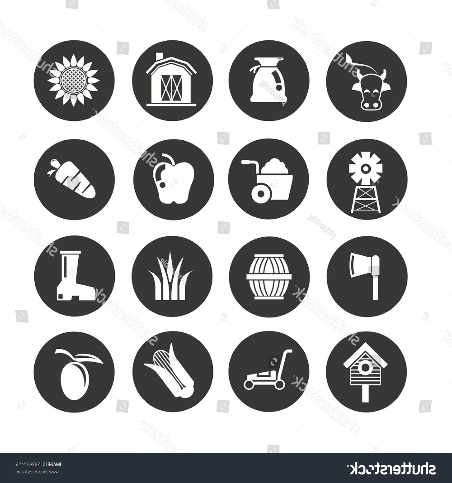 1800x1920 Circle Farm Icons Vector Wallkeeper