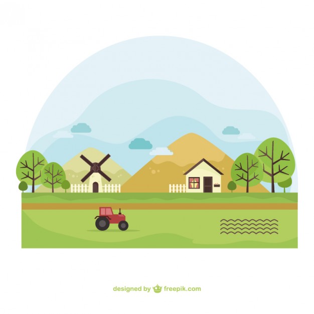 Farm Landscape Vector Free Download 626x626 Farm Landscape Vector Free Download