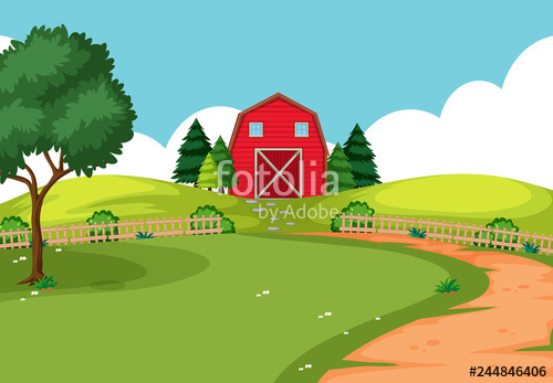 An Outdoor Farm Landscape Stock Image And Royalty Free Vector 500x347 An Outdoor Farm Landscape Stock Image And Royalty Free Vector