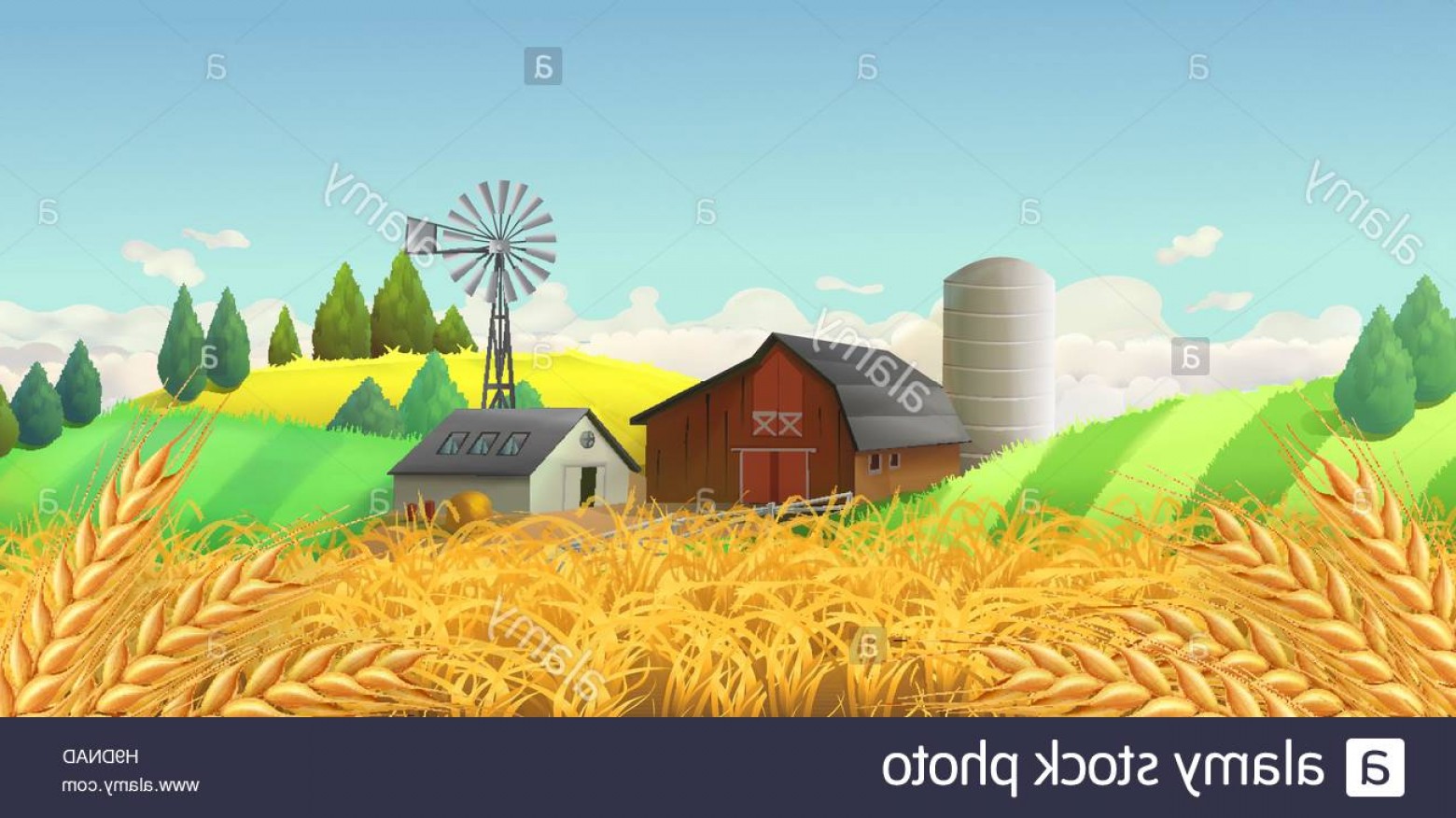 Stock Photo Wheat Field Farm Landscape Vector Background Geekchicpro 1560x876 Stock Photo Wheat Field Farm Landscape Vector Background Geekchicpro
