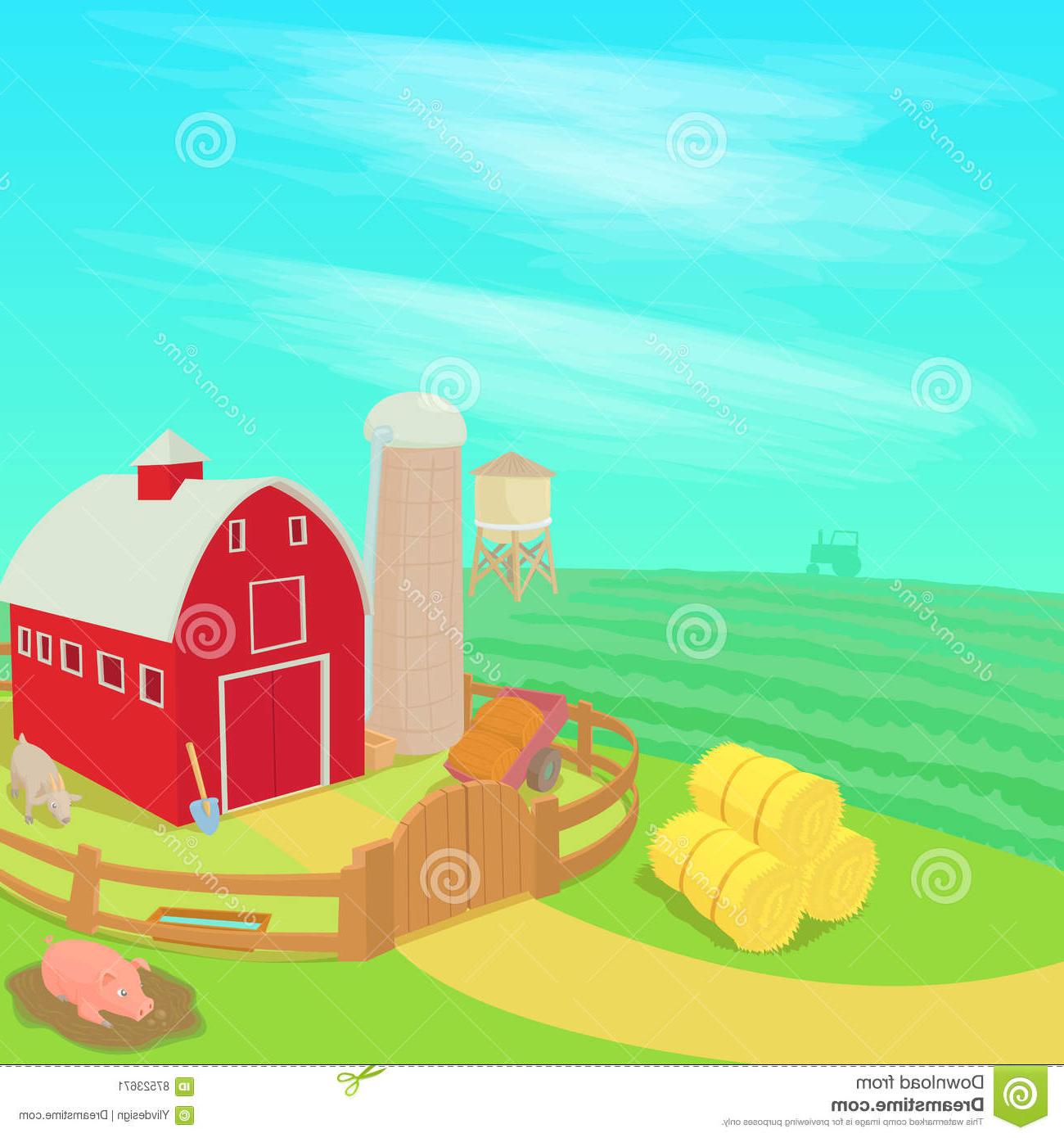 Top Cartoon Farm Landscape Vector Cdr Vector Images Design 1300x1390 Top Cartoon Farm Landscape Vector Cdr Vector Images Design