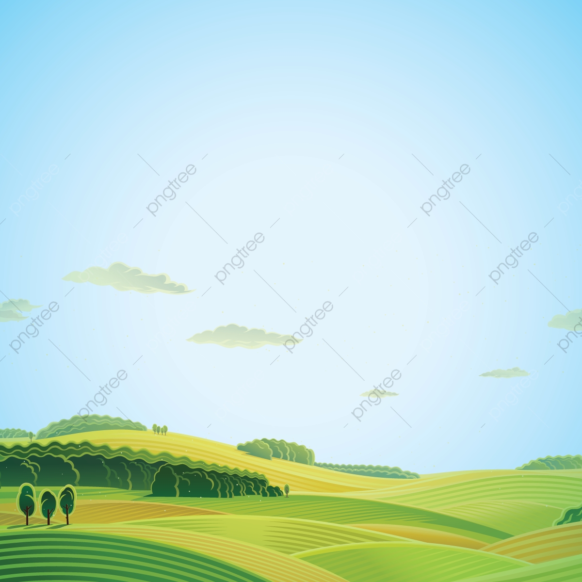 Farm Landscape, Tree, Sky, Farm Png And Vector With Transparent 1200x1200 Farm Landscape, Tree, Sky, Farm Png And Vector With Transparent