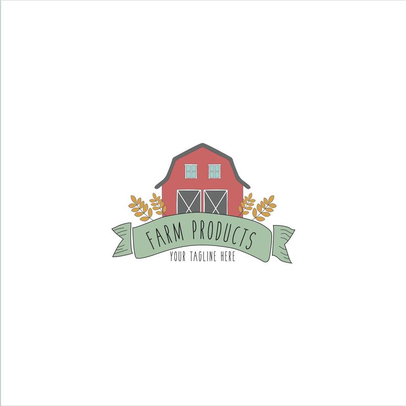 794x794 Farm Logo Barn Logo Grain Logo Design Organic Food Logo Etsy
