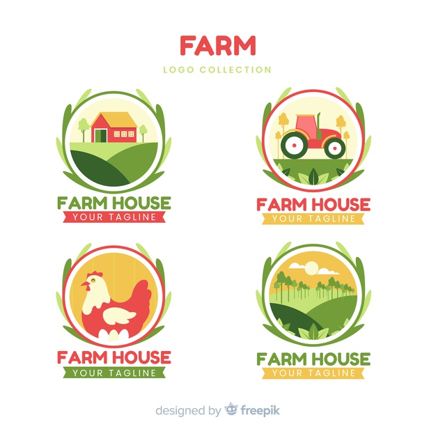626x626 Farm Logo Collectio Vector Free Download