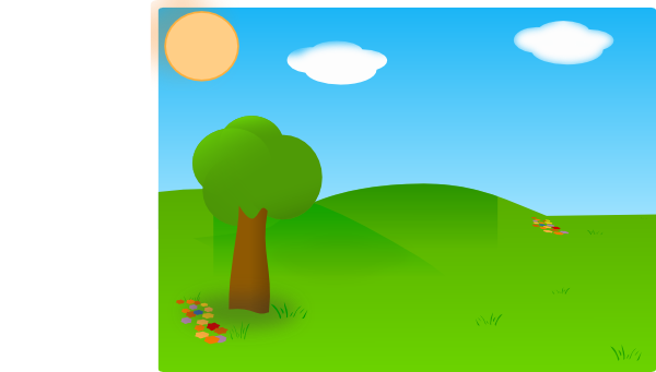 600x341 Farm Scene Clip Art