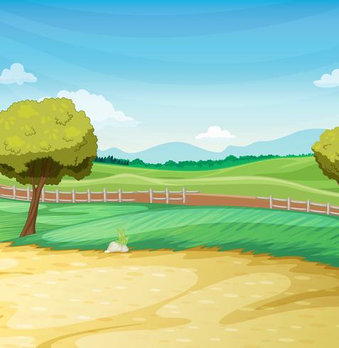 477x490 Farm Scene Vector