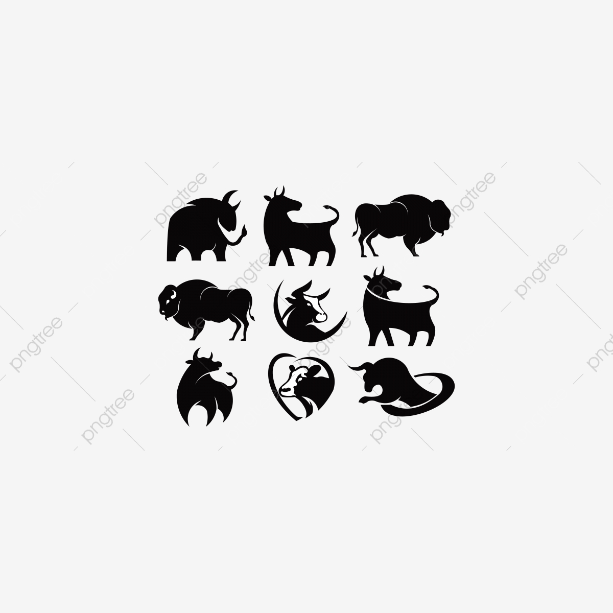 Animal Bison Bull Cow Farm Silhouette Inspiration Logo 1200x1200 Animal Bison Bull Cow Farm Silhouette Inspiration Logo