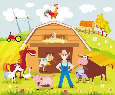 448x368 Farm Free Vector Download