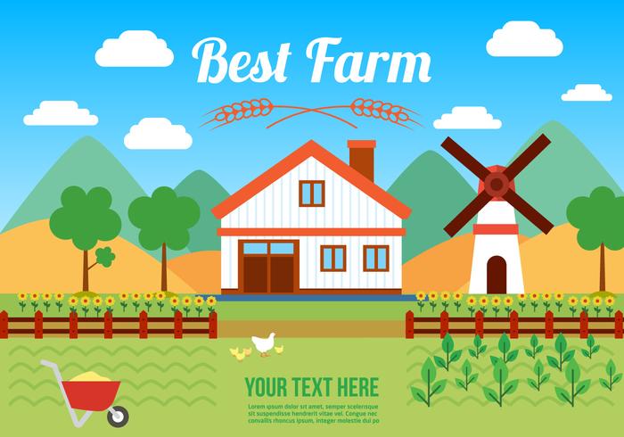 700x490 Free Agro Farm Vector Illustration