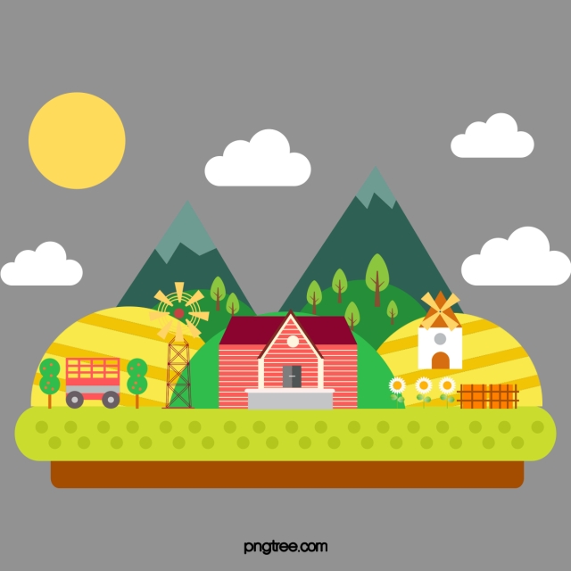 640x640 Vector Geometric Shapes Farm, Geometric Vector, Farm Vector, Farm