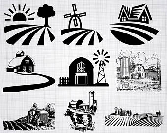 340x270 Farm Vector Etsy