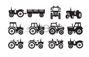 350x226 Truck Farm Vector Black Tractor Icon On White Background Tattoo