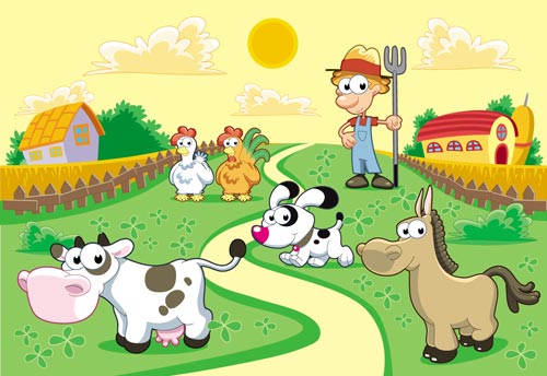 500x344 Cartoon Farm Vectors