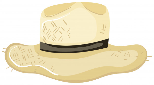 626x348 A Farmer Hat On White Background Vector Premium Download