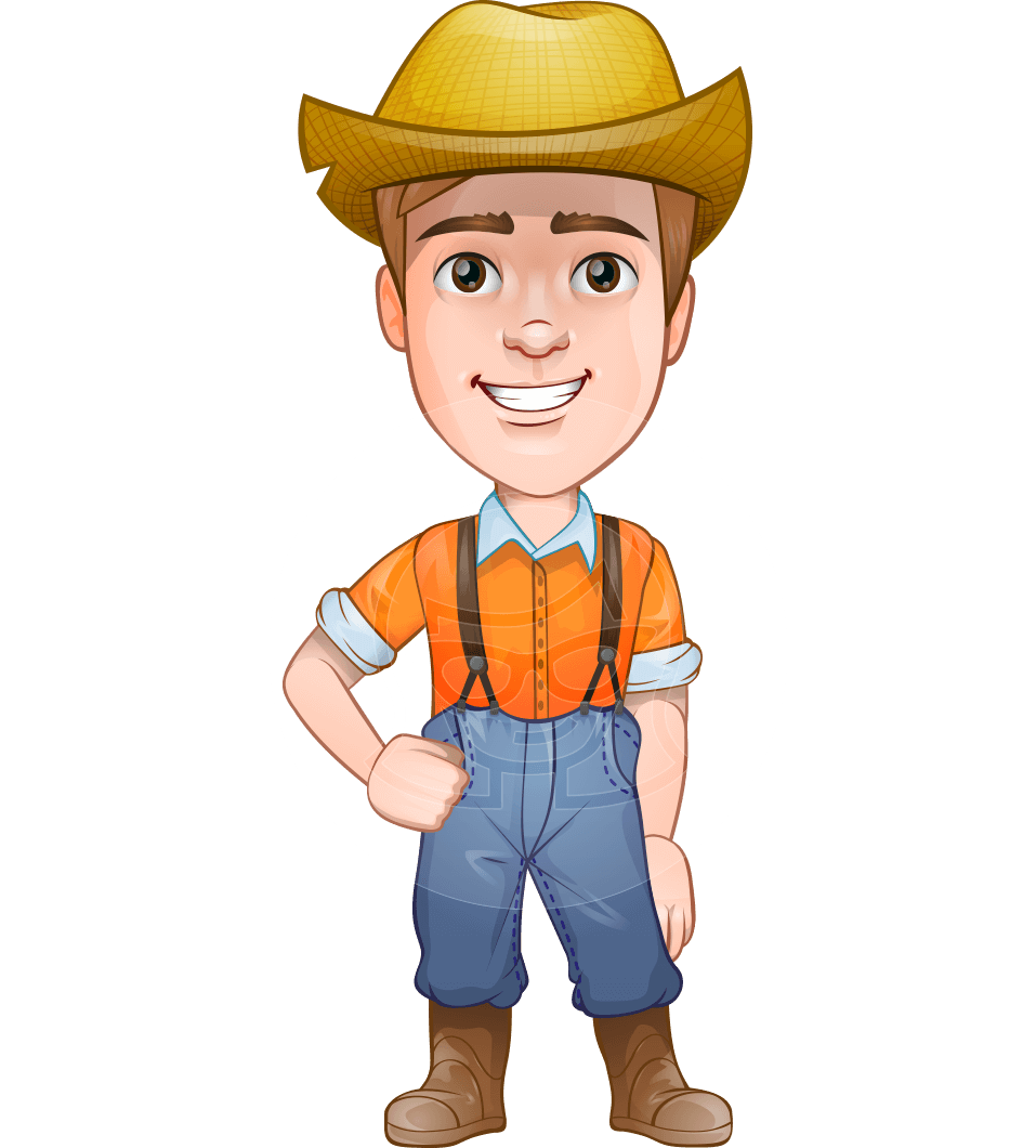 957x1060 Farmer Man With Hat Cartoon Vector Character Aka Arlo The Farming