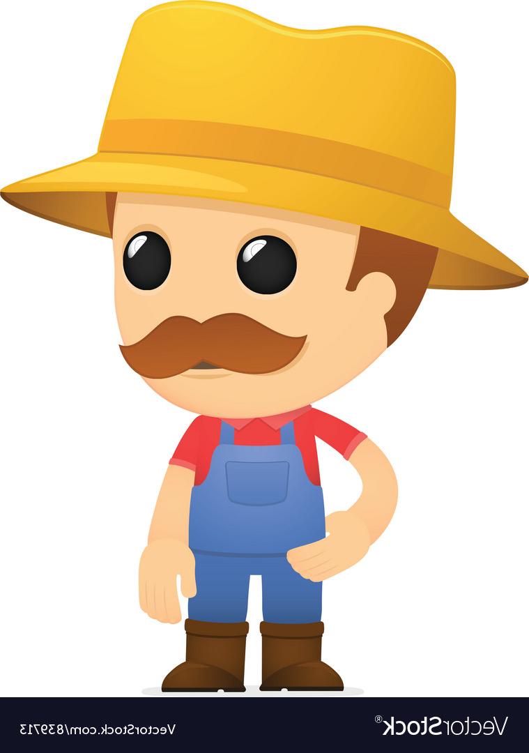 759x1080 Unique Cartoon Farmer Hat Vector Design Free Vector Art, Images