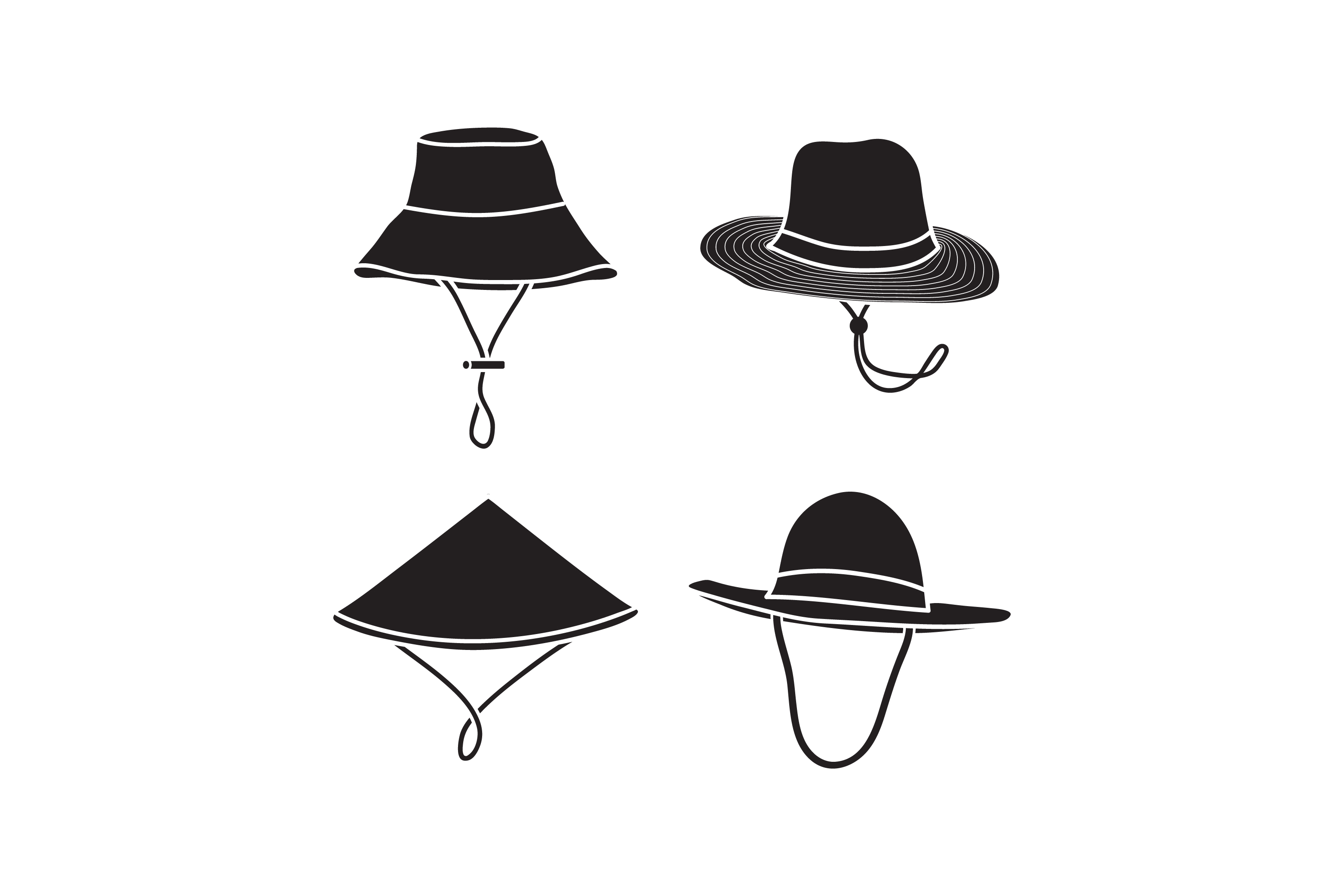 3125x2083 Farmer Hat Vector Illustration, Silhouette Hat Design Graphic