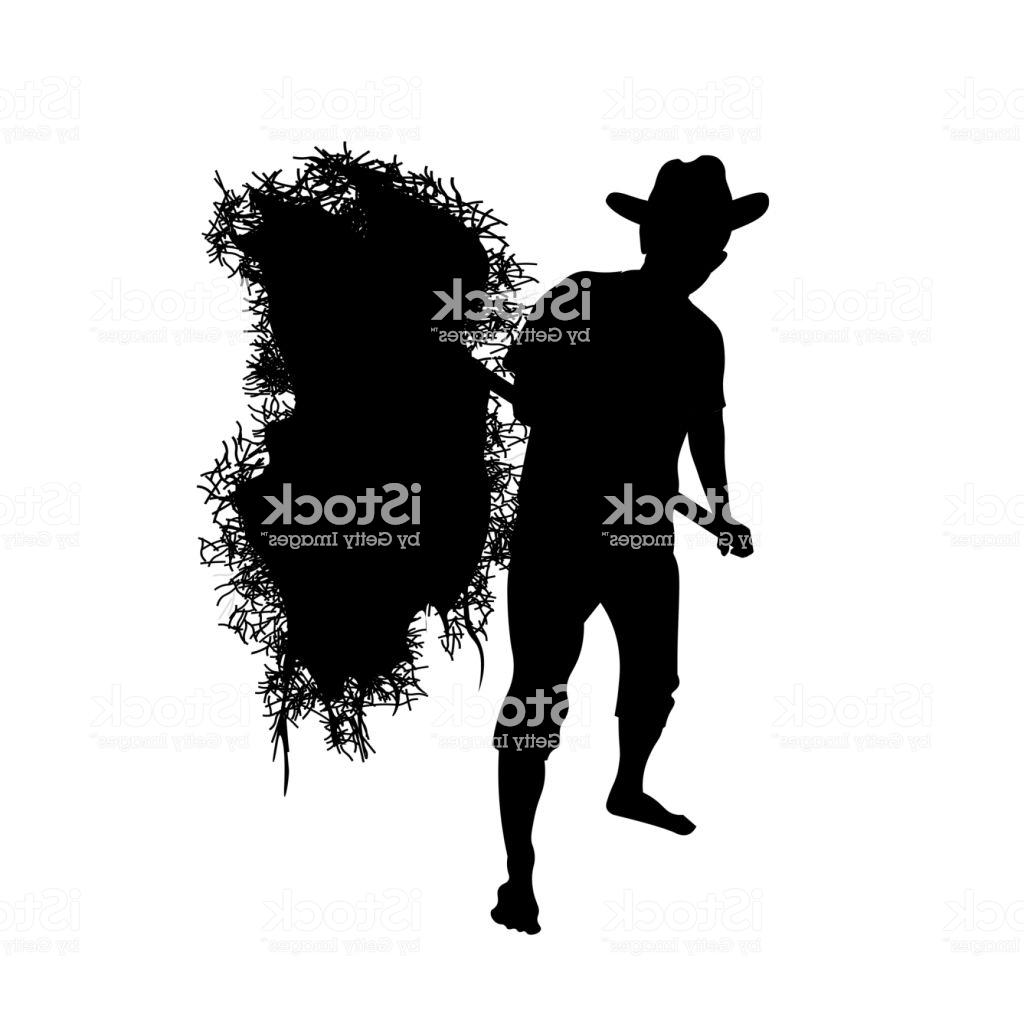 1024x1024 Hd Silhouette Farmer With Pitch Fork Vector Photos Free Vector