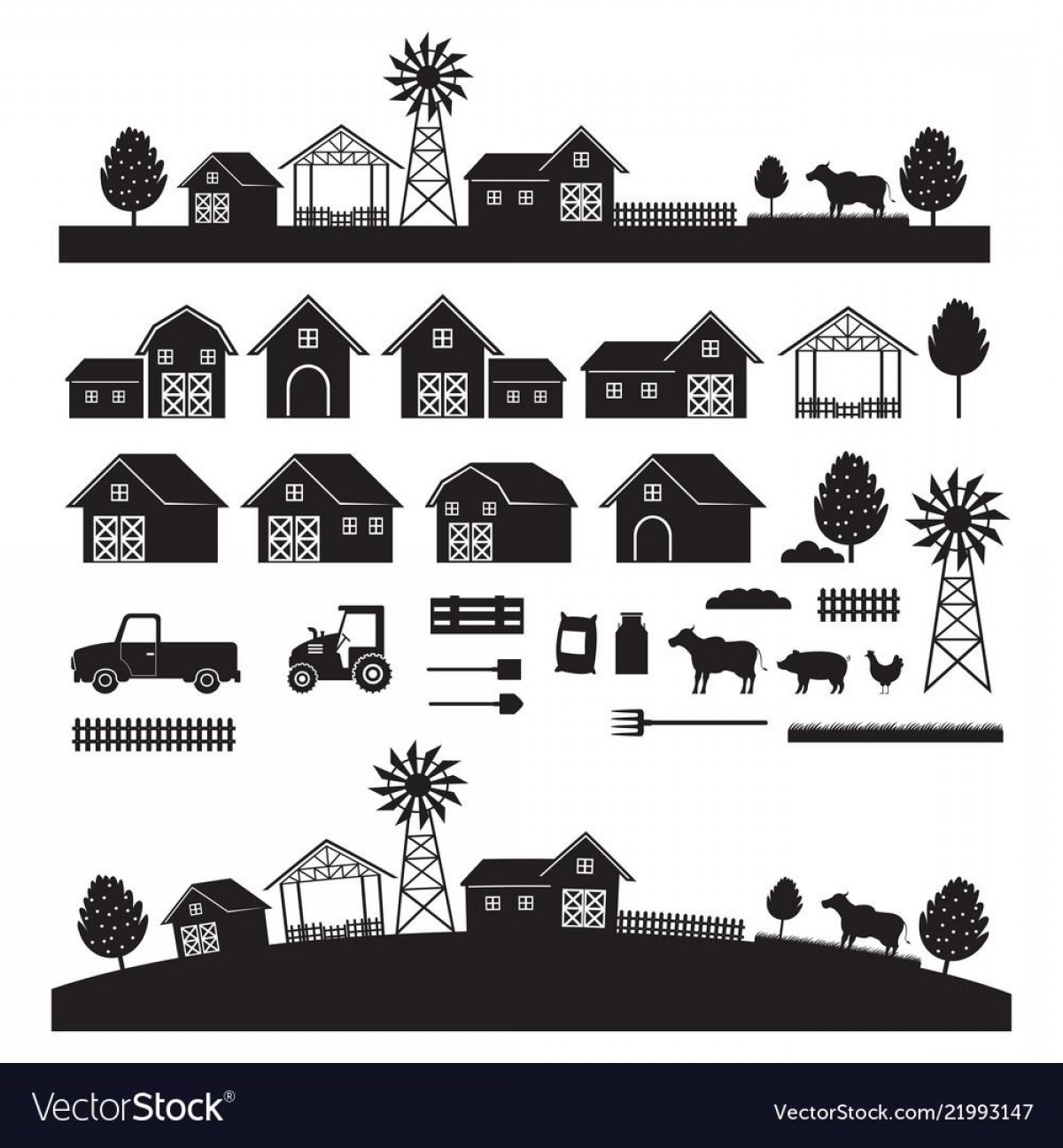 1200x1296 Unique Farmer And Barn Silhouette Drawing Wallkeeper