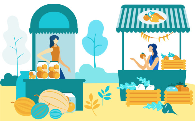 Farmers Market Vector At Vectorified.com 