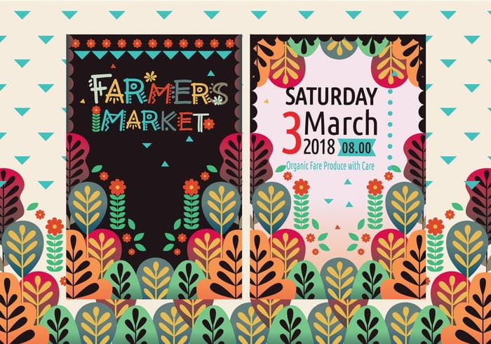Farmers Market Flyers Vol Vector Free 700x490 Farmers Market Flyers Vol Vector Free