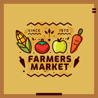 Farmers Market Free Vector Art 200x200 Farmers Market Free Vector Art