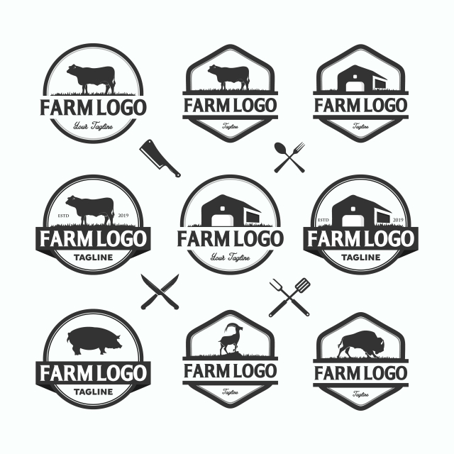 Farmers Market Logos Templates Vector Objects Set Logotypes 640x640 Farmers Market Logos Templates Vector Objects Set Logotypes