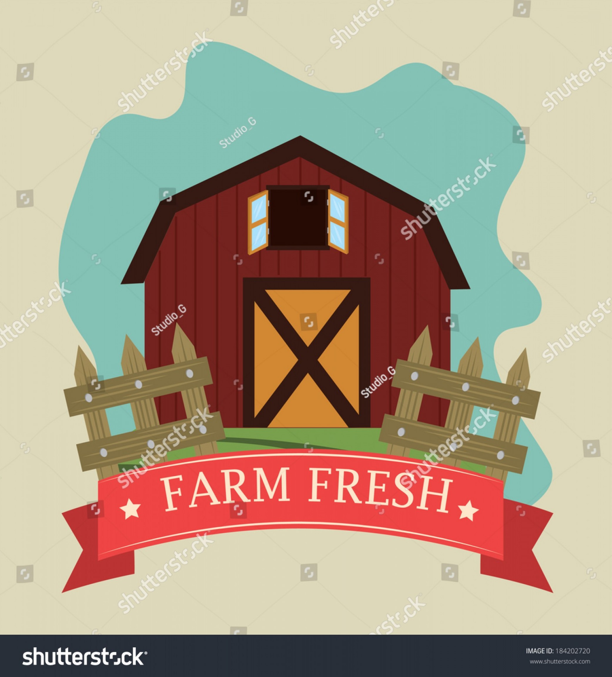 2082x2304 Farm Design Over Beige Background Vector Catchsplace