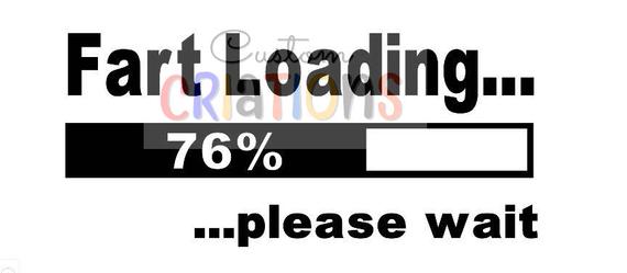 570x249 Fart Loading Please Wait Clipart Vector T Shirt Etsy