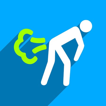 450x450 Fart Long Shadow Vector Icon Style Is A Flat Fart Iconic Symbol