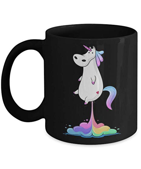 466x559 Unicorn Fart Mug, Cute Fat Unicorn Farting Rainbow