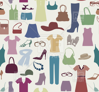 Fashion Cloth Seamless Pattern Women Clothes And Accessories 400x372 Fashion Cloth Seamless Pattern Women Clothes And Accessories
