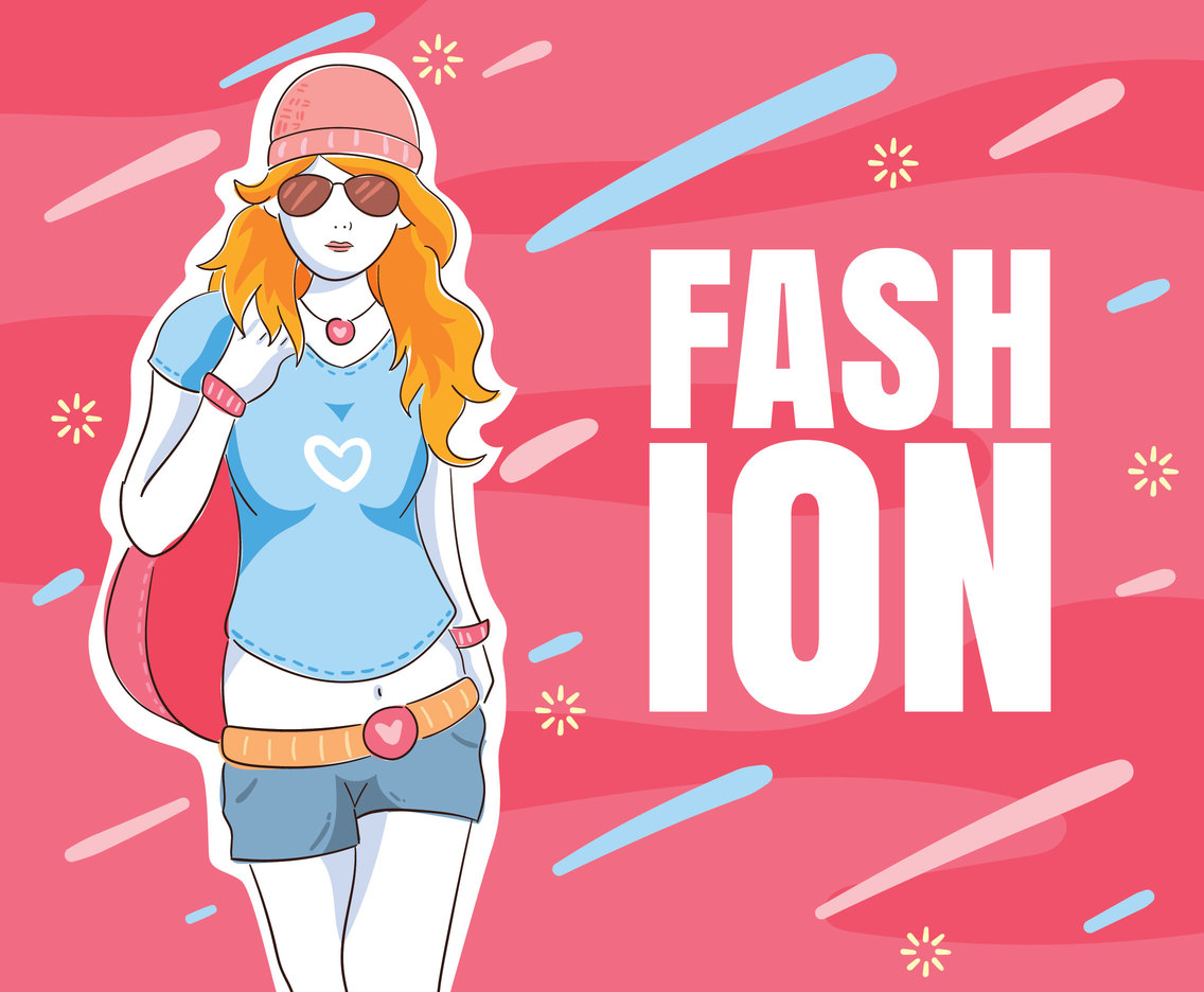 Girl Pink Fashion Background Vector Vector Art Graphics 1136x936 Girl Pink Fashion Background Vector Vector Art Graphics