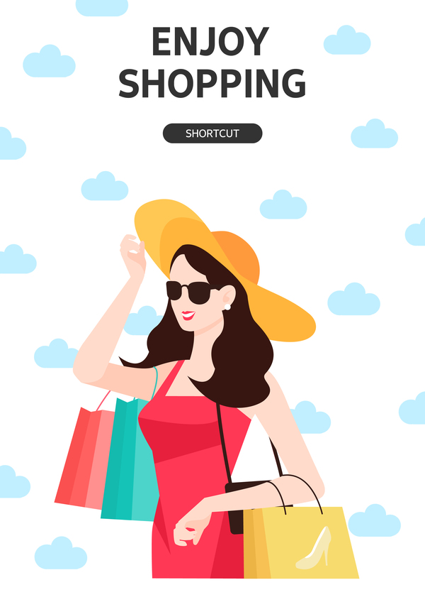 People Shopping Fashion Background Vector Free Download 600x848 People Shopping Fashion Background Vector Free Download