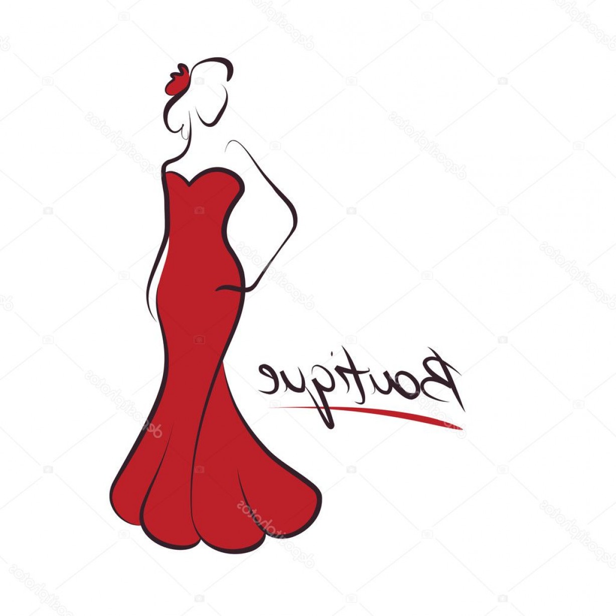 Stock Illustration Woman Fashion Logo Vector Studiogrfx 1228x1228 Stock Illustration Woman Fashion Logo Vector Studiogrfx