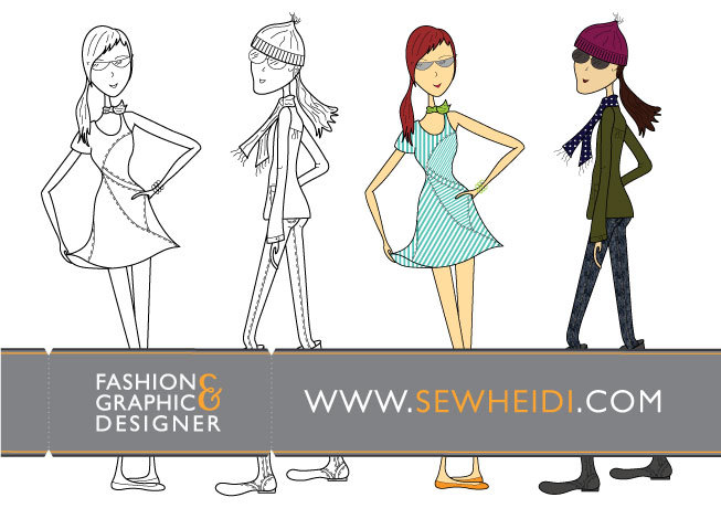 Free Download Of Outfitted Female Fashion Sketch Vectors Vector 653x460 Free Download Of Outfitted Female Fashion Sketch Vectors Vector