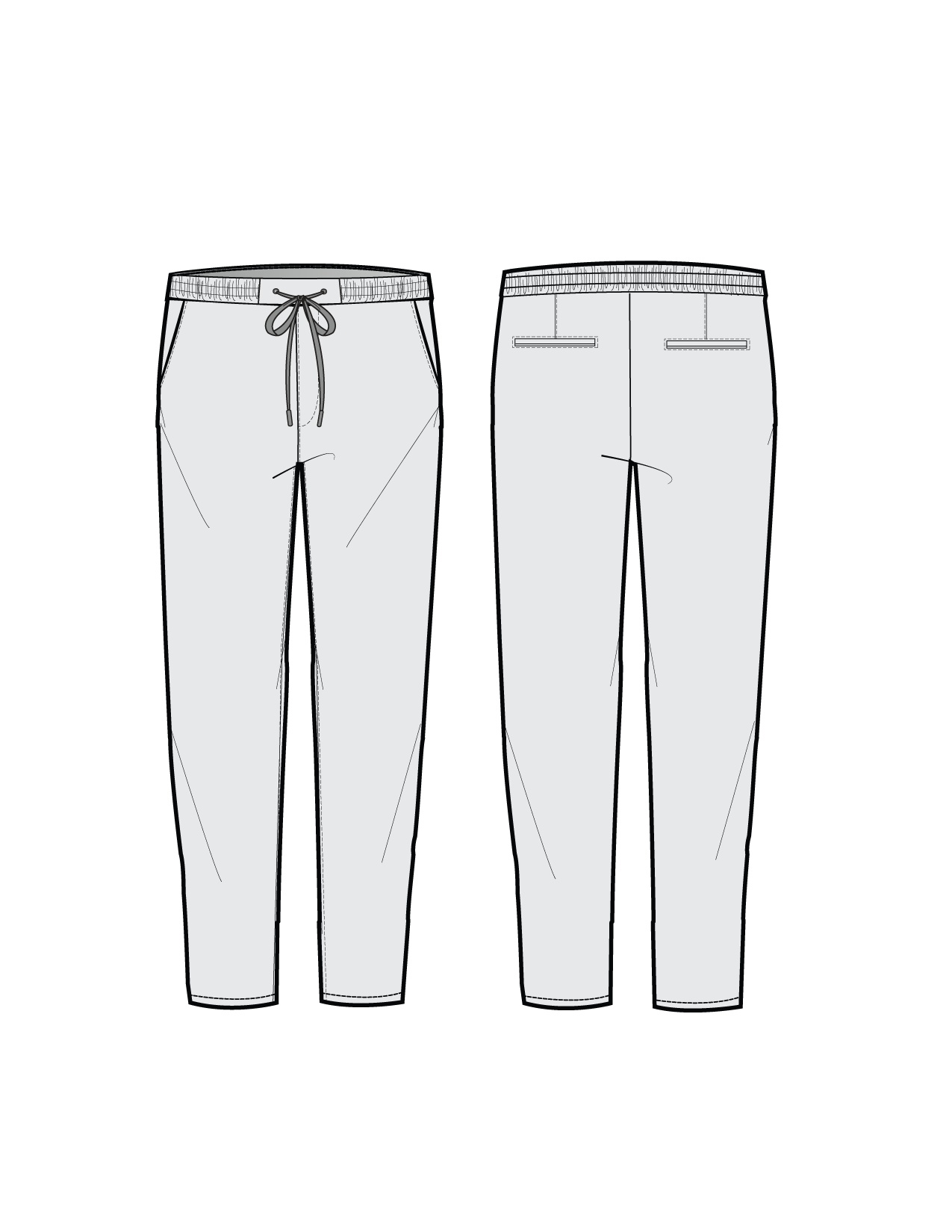 Women's Fashion Sketch Vector 1275x1650 Women's Fashion Sketch Vector