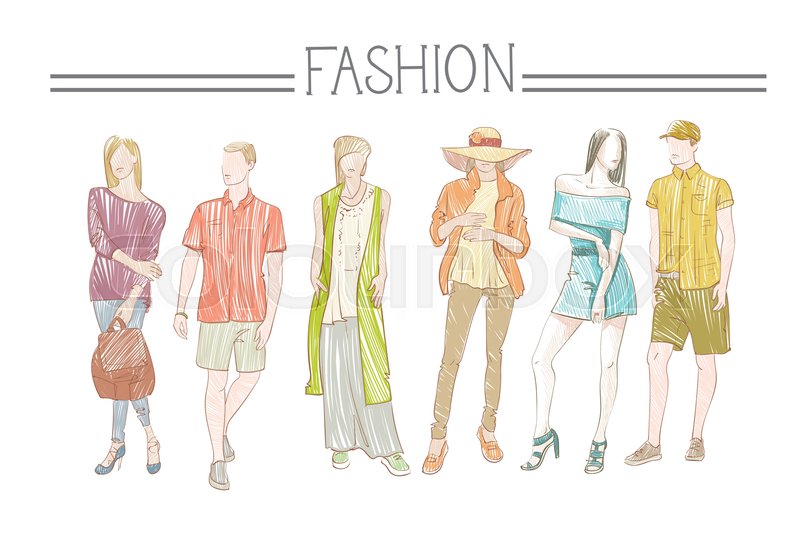 Fashion Collection Of Clothes Set Of Stock Vector Colourbox 800x542 Fashion Collection Of Clothes Set Of Stock Vector Colourbox