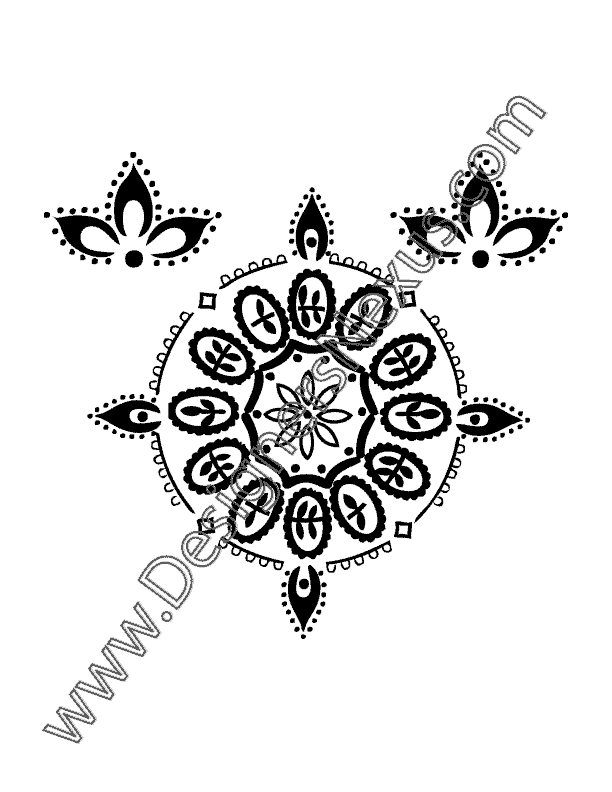 Free Fashion Vector Ornament Graphic Medallion Design With Leaf 612x792 Free Fashion Vector Ornament Graphic Medallion Design With Leaf
