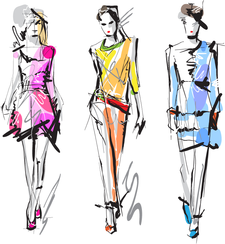 Fashion Girls Free Vector Graphic Download 723x782 Fashion Girls Free Vector Graphic Download