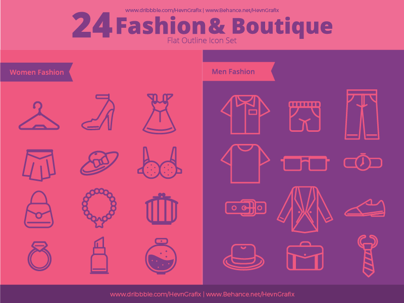 800x600 The Best Free Fashion Vector Icon Sets